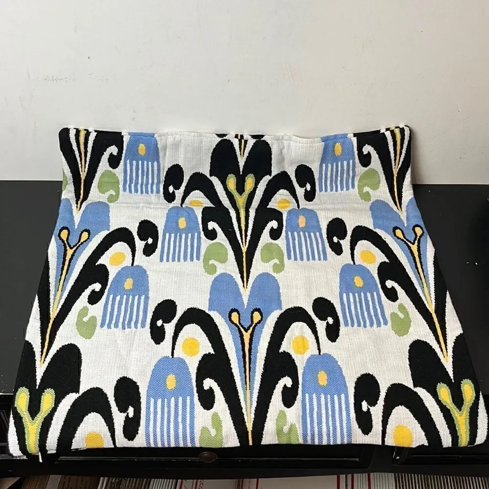 Williams Sonoma Outdoor Sunbrella Sofia Ikat pillow cover